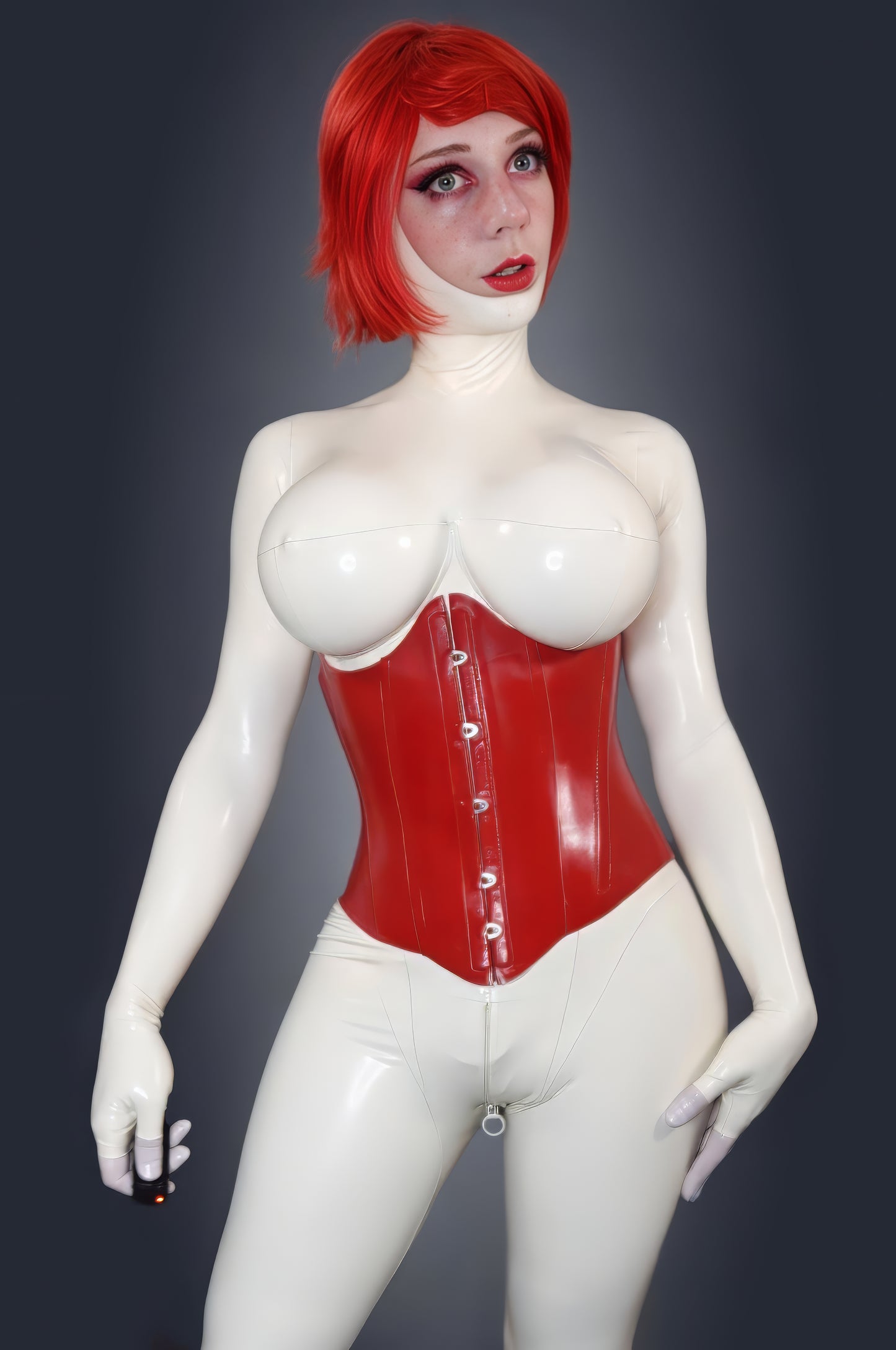 2-Piece Breast Implant Catsuit