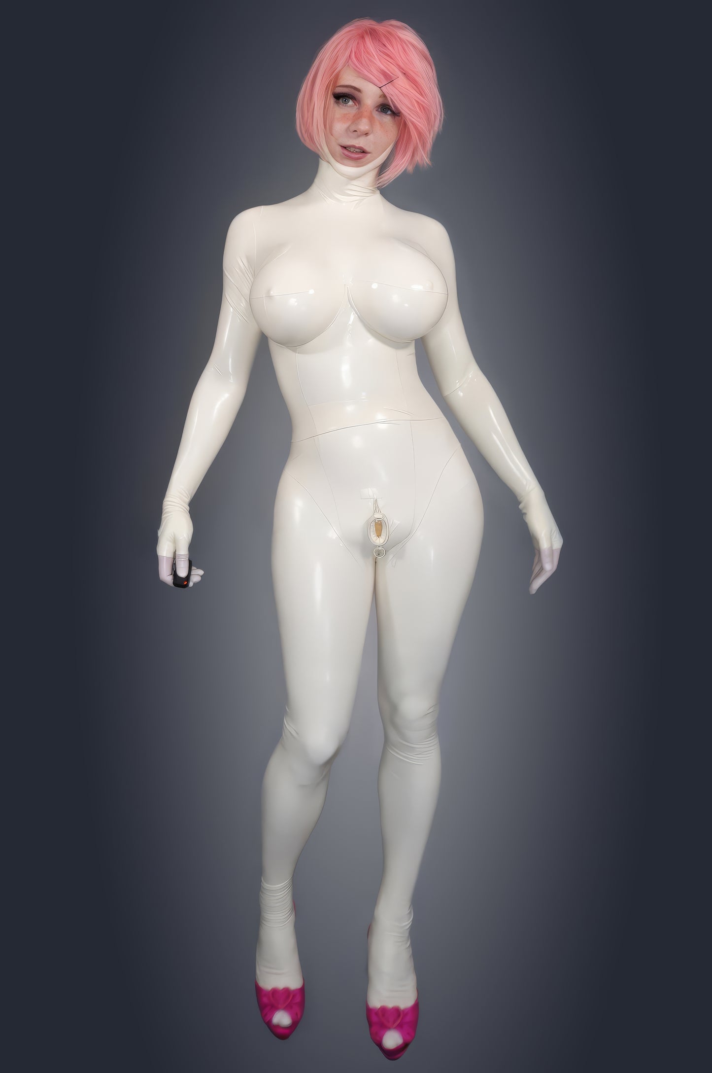 2-Piece Breast Implant Catsuit