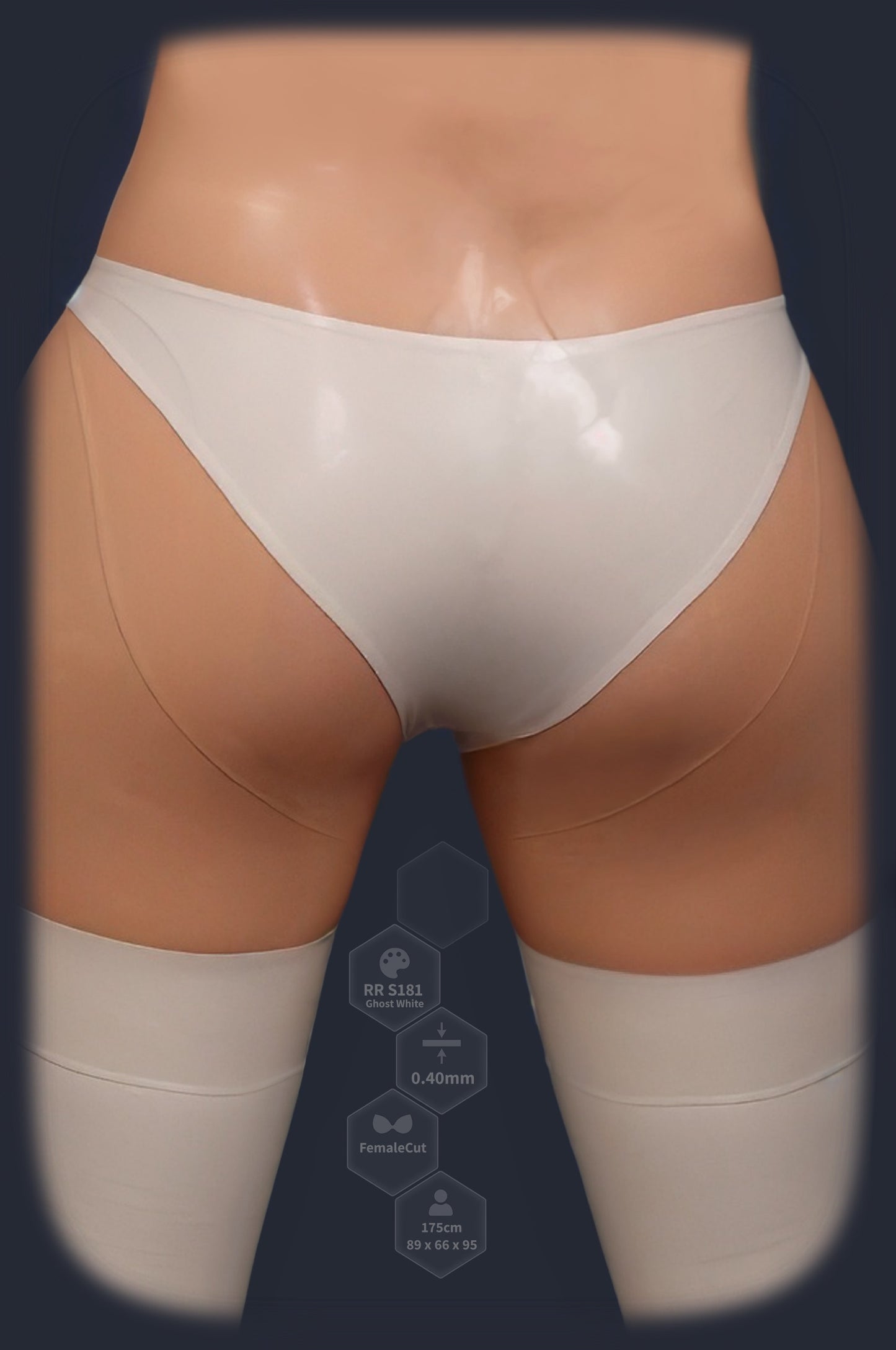 Unisex Latex Brazilian Panties