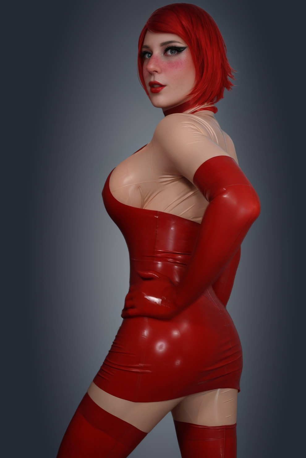 Latex dress