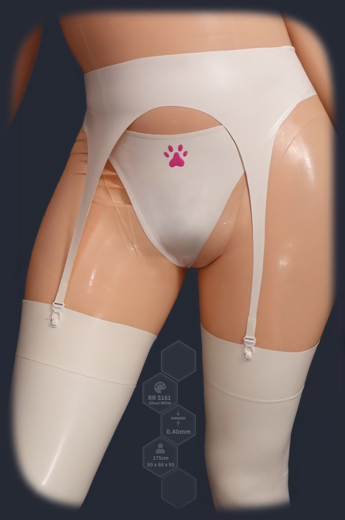Unisex Latex Garter Belt