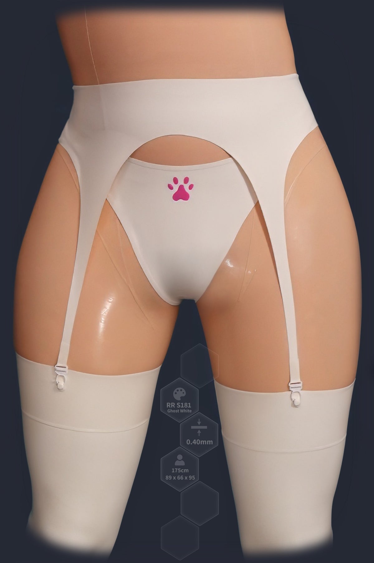 Unisex Latex Garter Belt