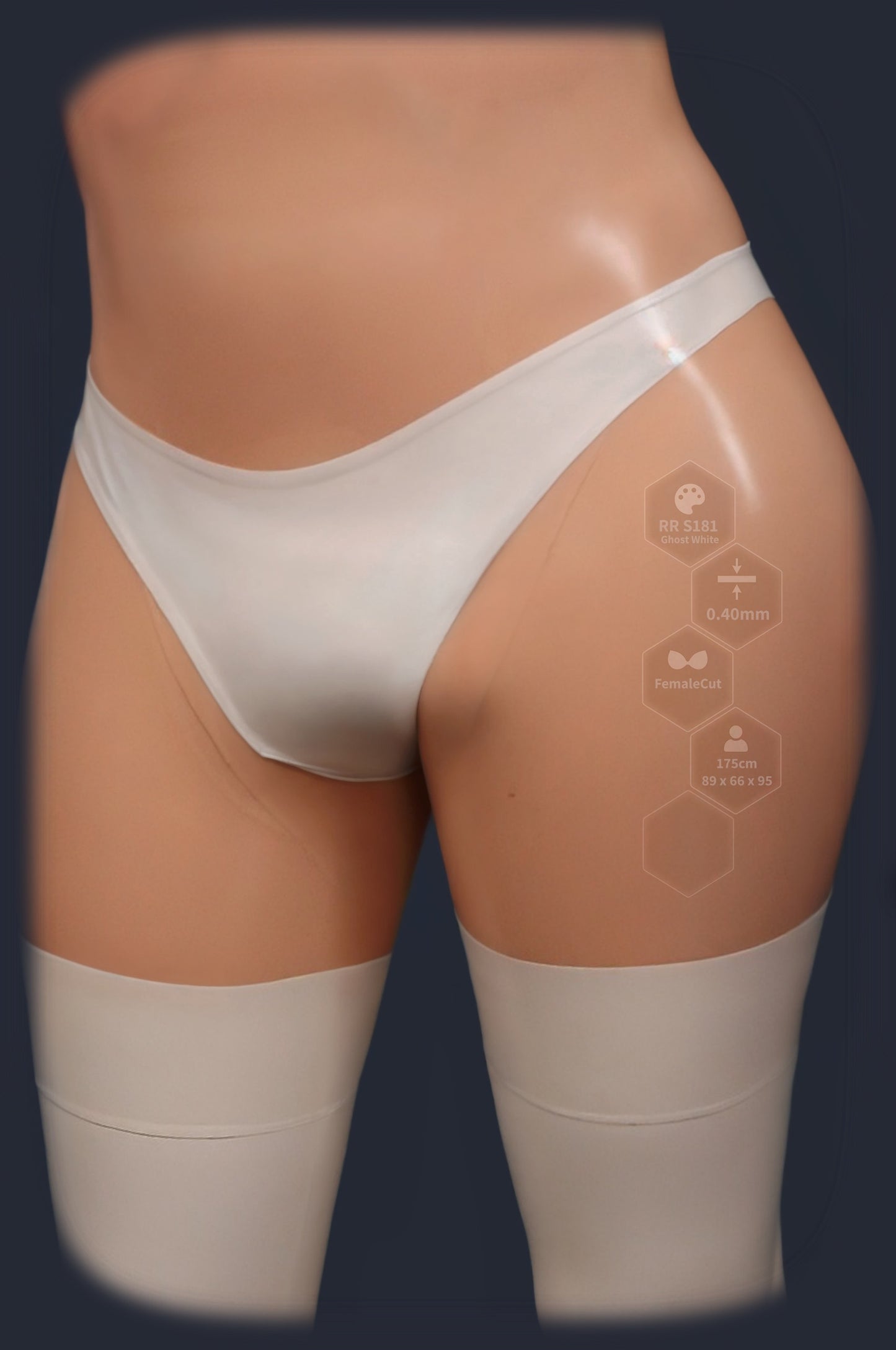 Unisex Latex Brazilian Panties