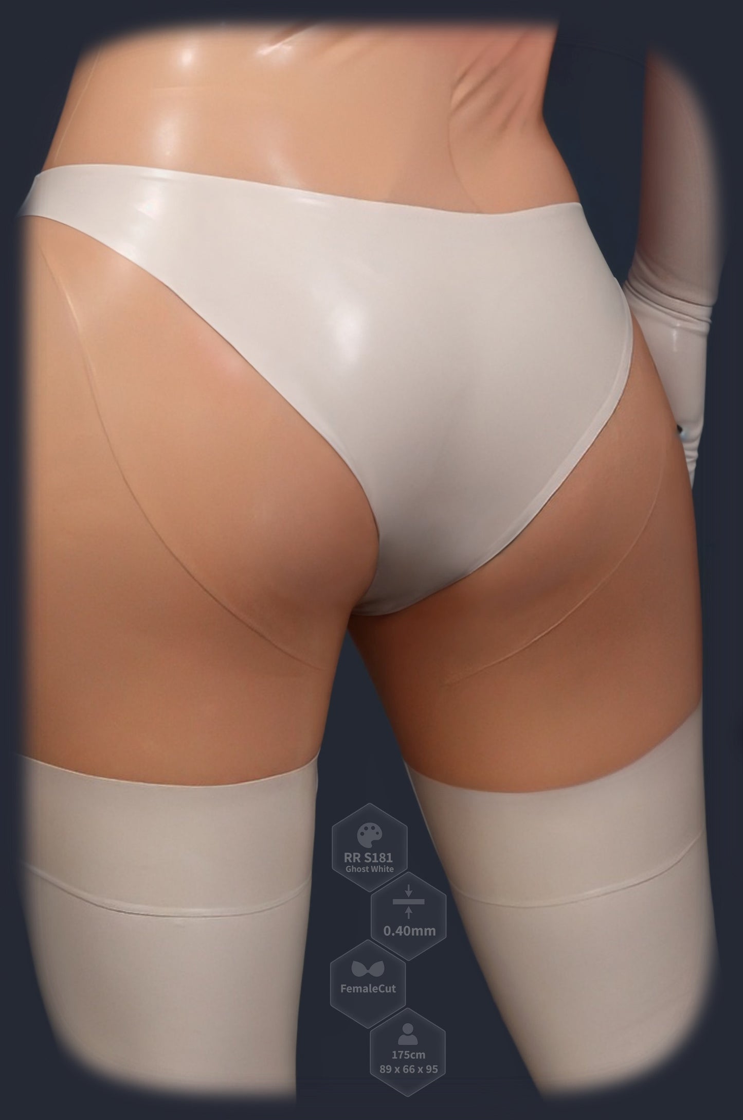 Unisex Latex Brazilian Panties