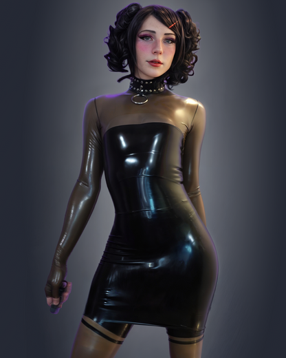 Latex Cocktail Dress