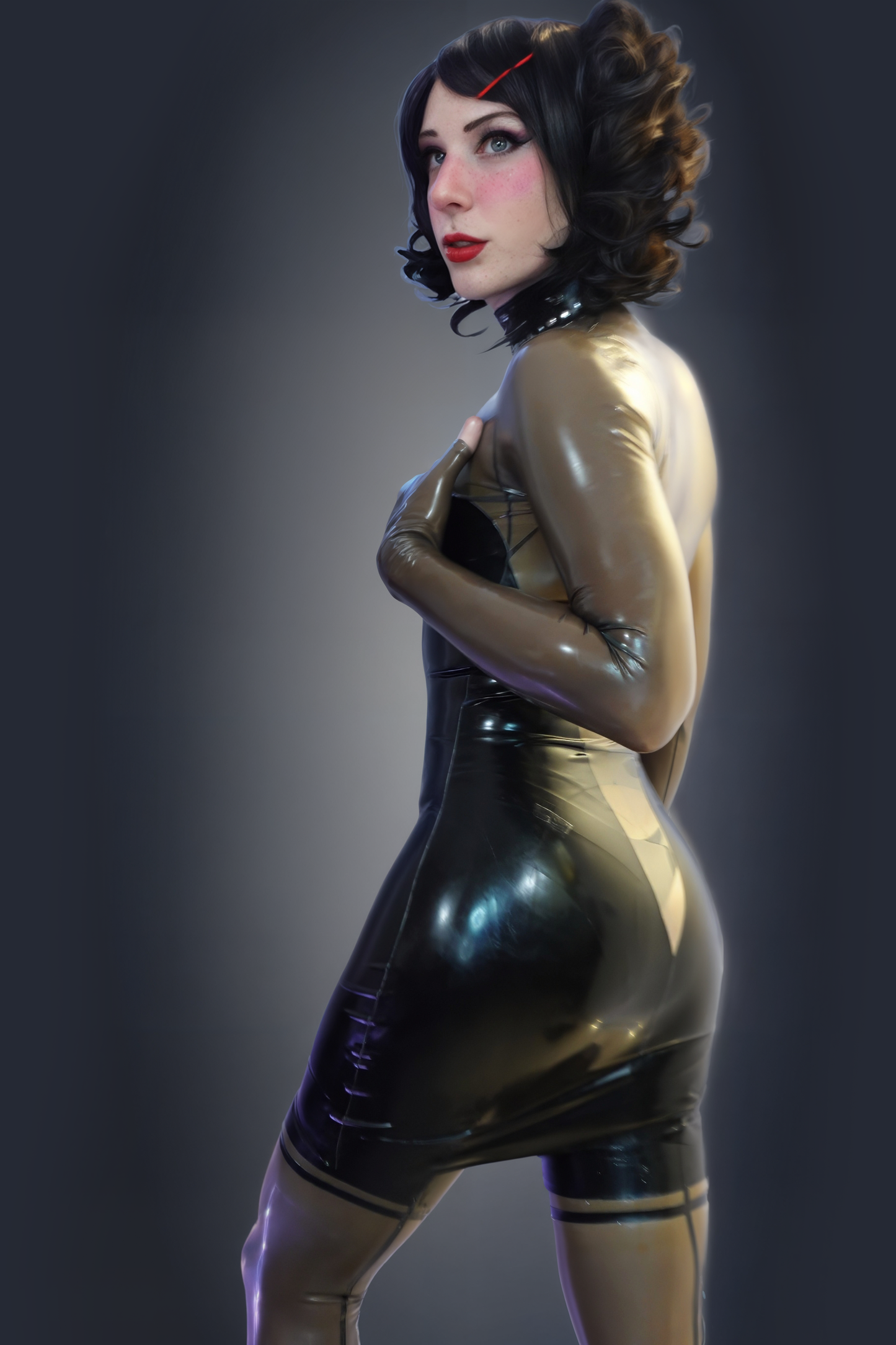 Latex Cocktail Dress