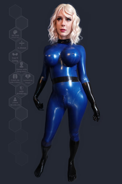 2-Piece Breast Implant Catsuit