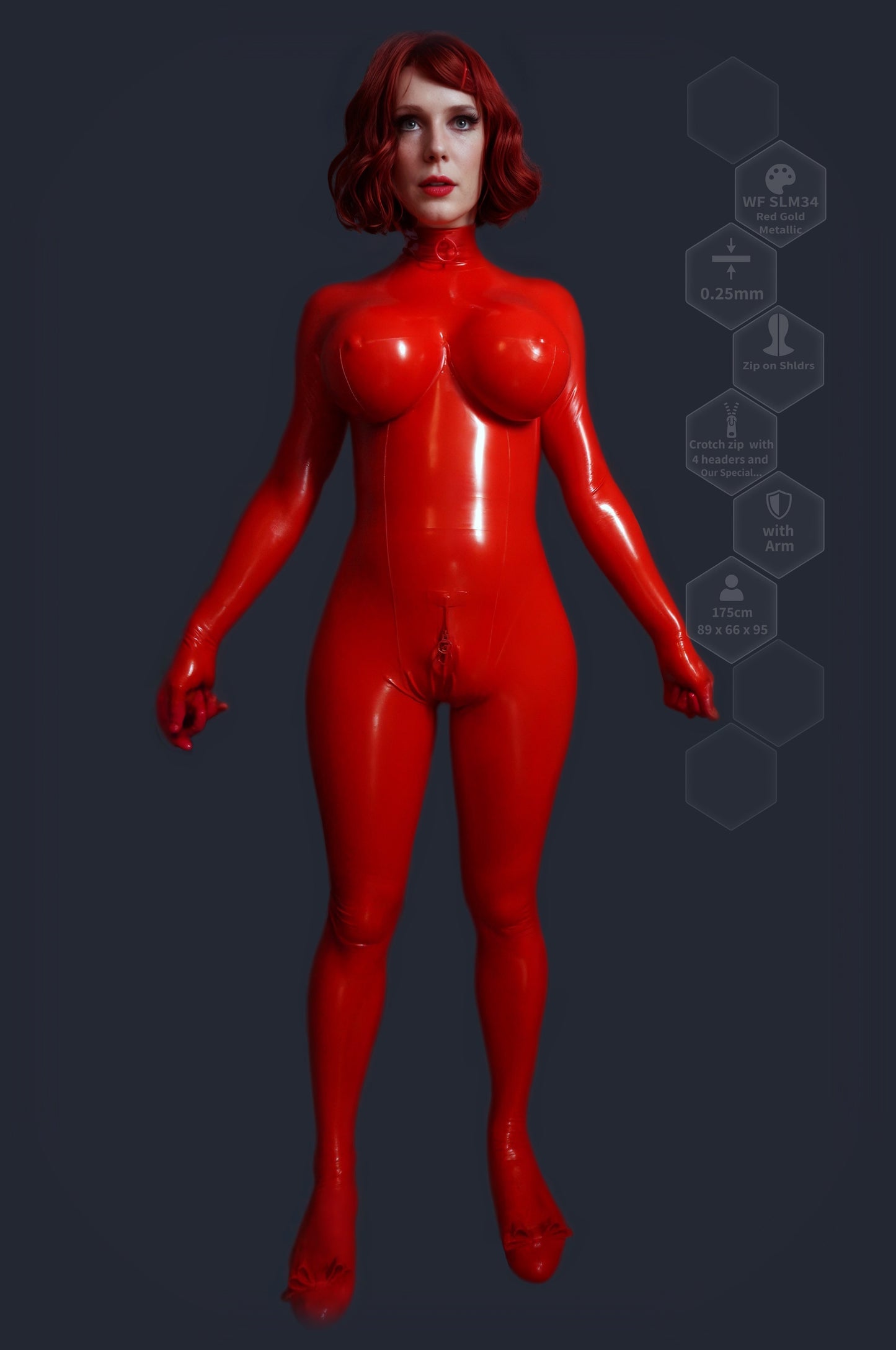 Breast Implants Catsuit