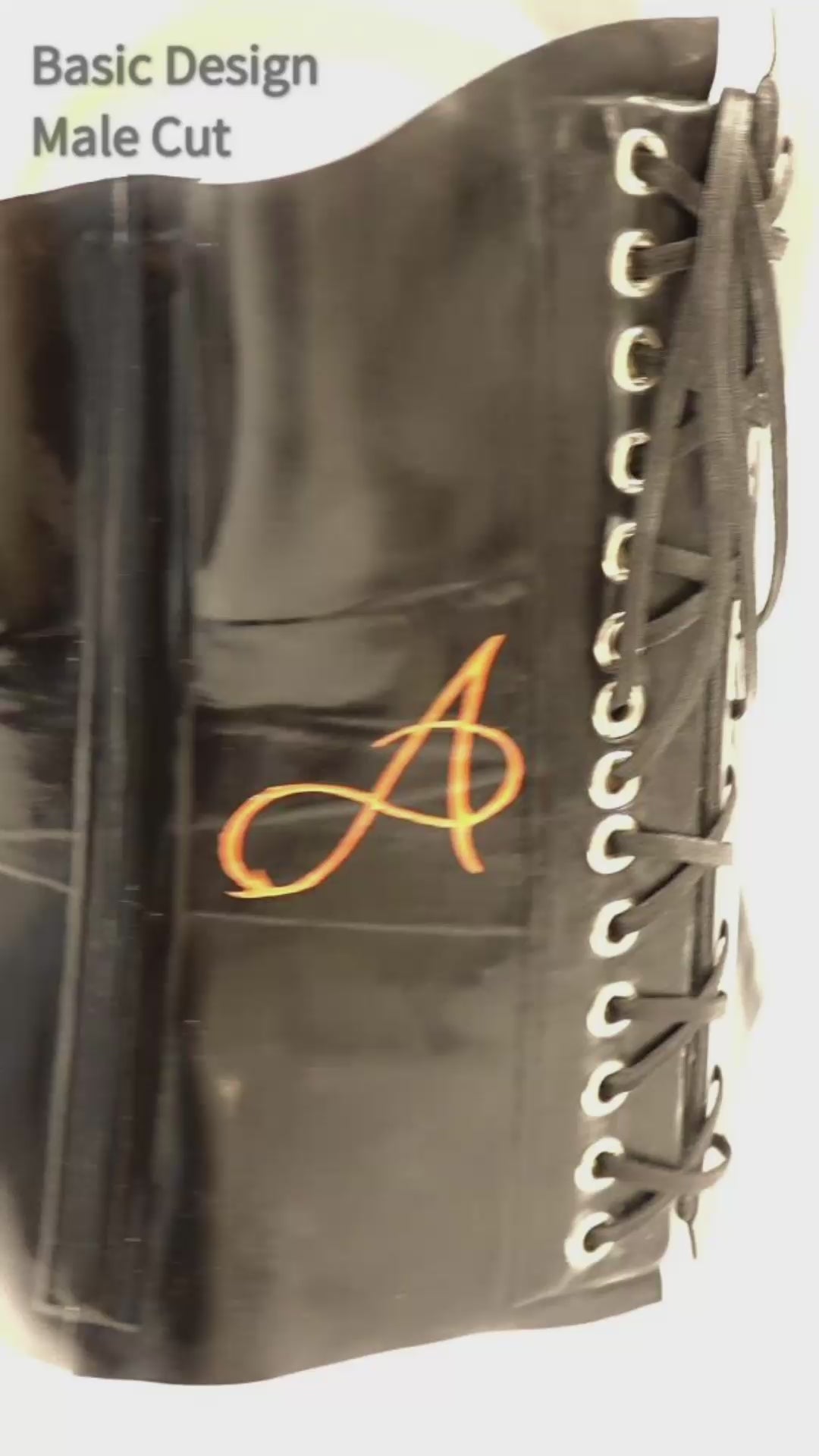 Video — latex corset, basic unisex cut